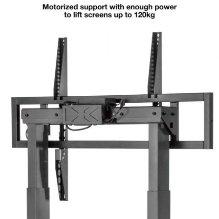 TOOQ FSM02-B Soporte de suelo eléctrico con ruedas para TV de 55 a 100 pulgadas, hasta 120 kg, ajuste de altura motorizado con mando a distancia TOOQ FSM02-B Soporte de suelo eléctrico con ruedas para TV de 55 a 100 pulgadas, hasta 120 kg, ajuste de altura motorizado con mando a distancia